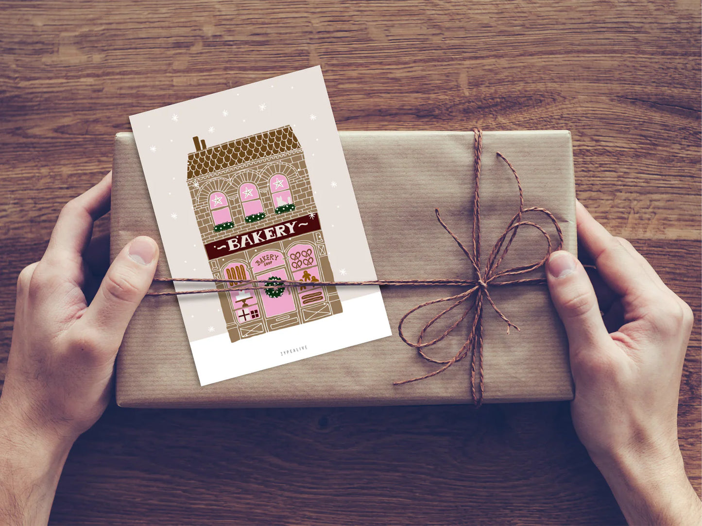 Joulukortti Bakery