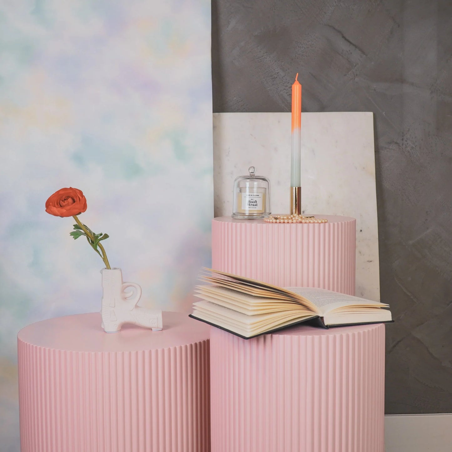 Ase maljakko - valkoinen