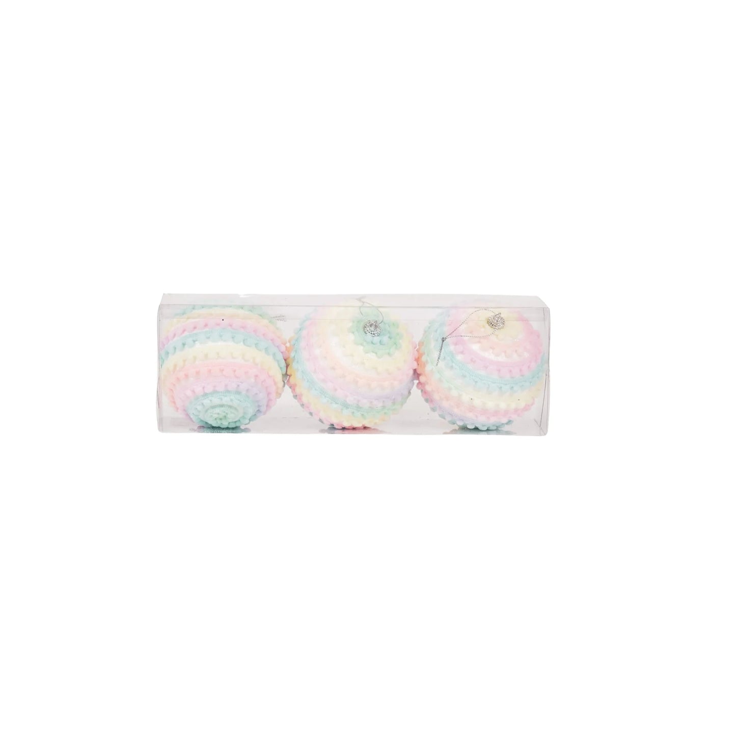 Pastelli joulupallot 3kpl/pkt