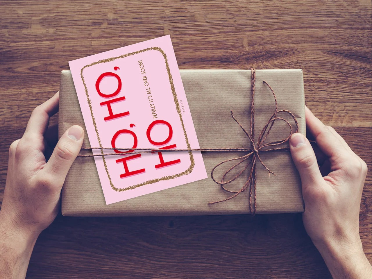 Joulukortti, HO HO HO, hopefully it`s all over soon