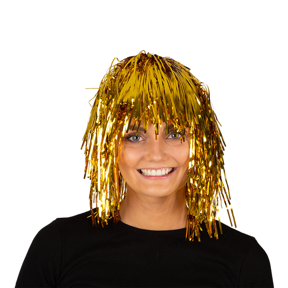 Glitter folioperuukki kultainen