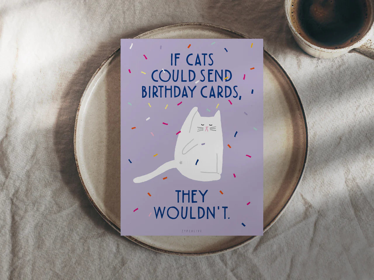 Postikortti, Birthday Cat No. 1