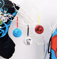 DC Superman joulukuusenkoriste LED -valolla