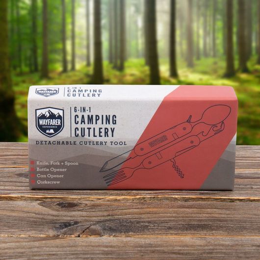 Camping kit - Retkeily ruokailuvälineet 6-in-1