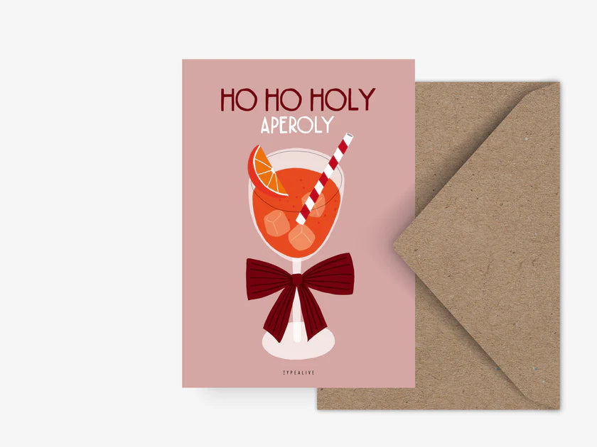 UUTUUS TULOSSA VARASTOON Joulukortti, Holy Aperoly