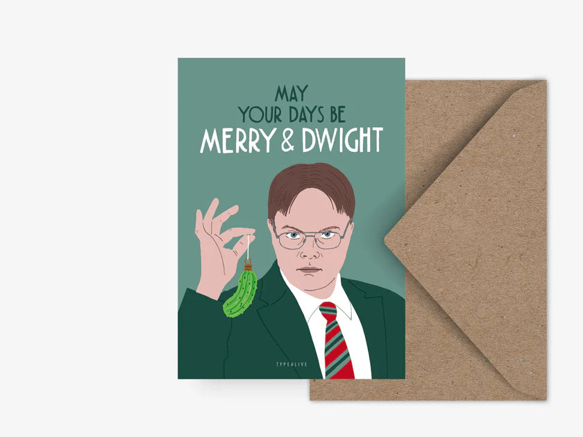 UUTUUS TULOSSA VARASTOON Joulukortti, Merry Dwight
