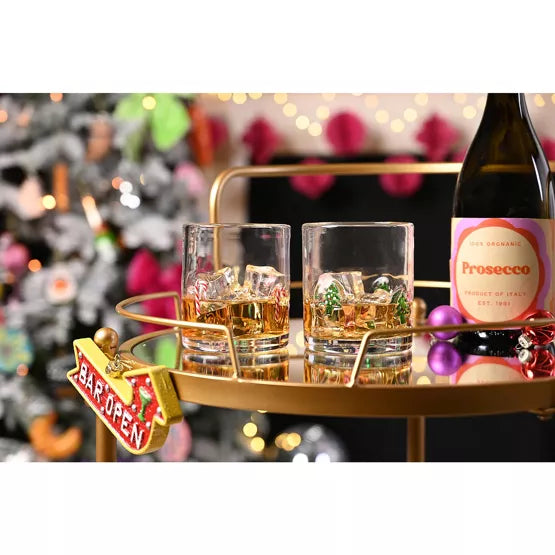 Bar open kyltti - joulukuusenkoriste