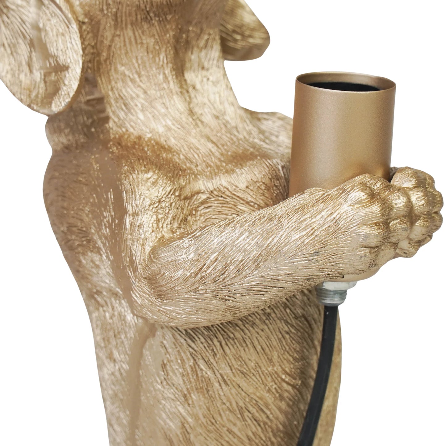 TULOSSA UUTUUS VARASTOON Mäyräkoira-pöytävalaisin, Kultainen