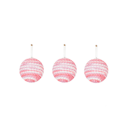 Vaahtomuovi joulupallot- neon pinkki