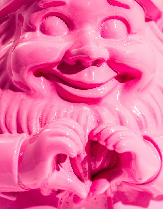 Tonttu - "sydän" pinkki