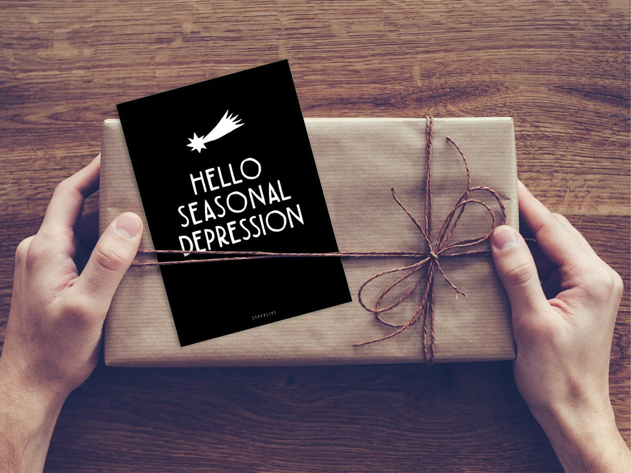 TULOSSA LISÄÄ VARASTOON Joulukortti, Seasonal depression