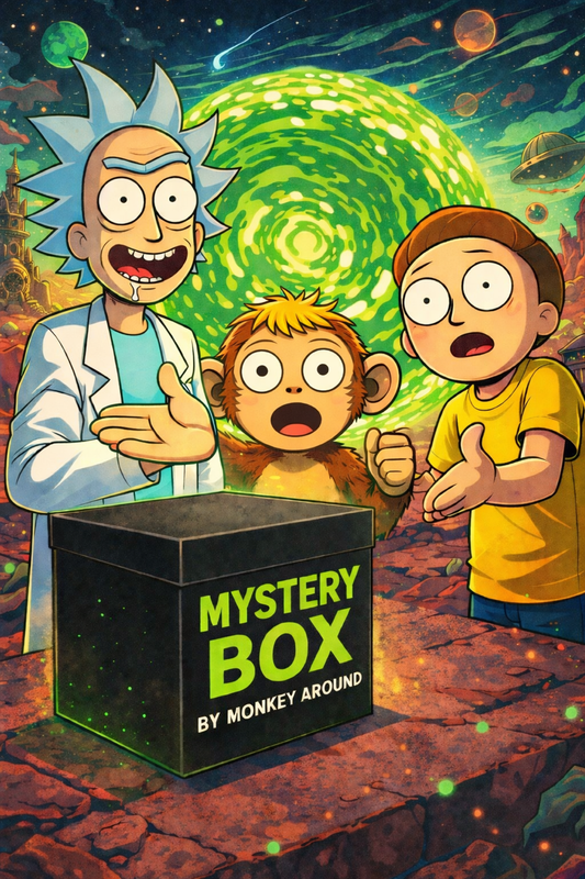 UUTUUS TULOSSA VARASTOON Mystery Box by Monkey Around, Rick & Morty