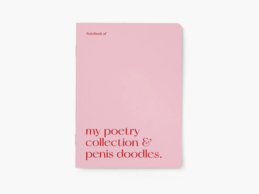 Notebook, My poetry collection & penis doodles