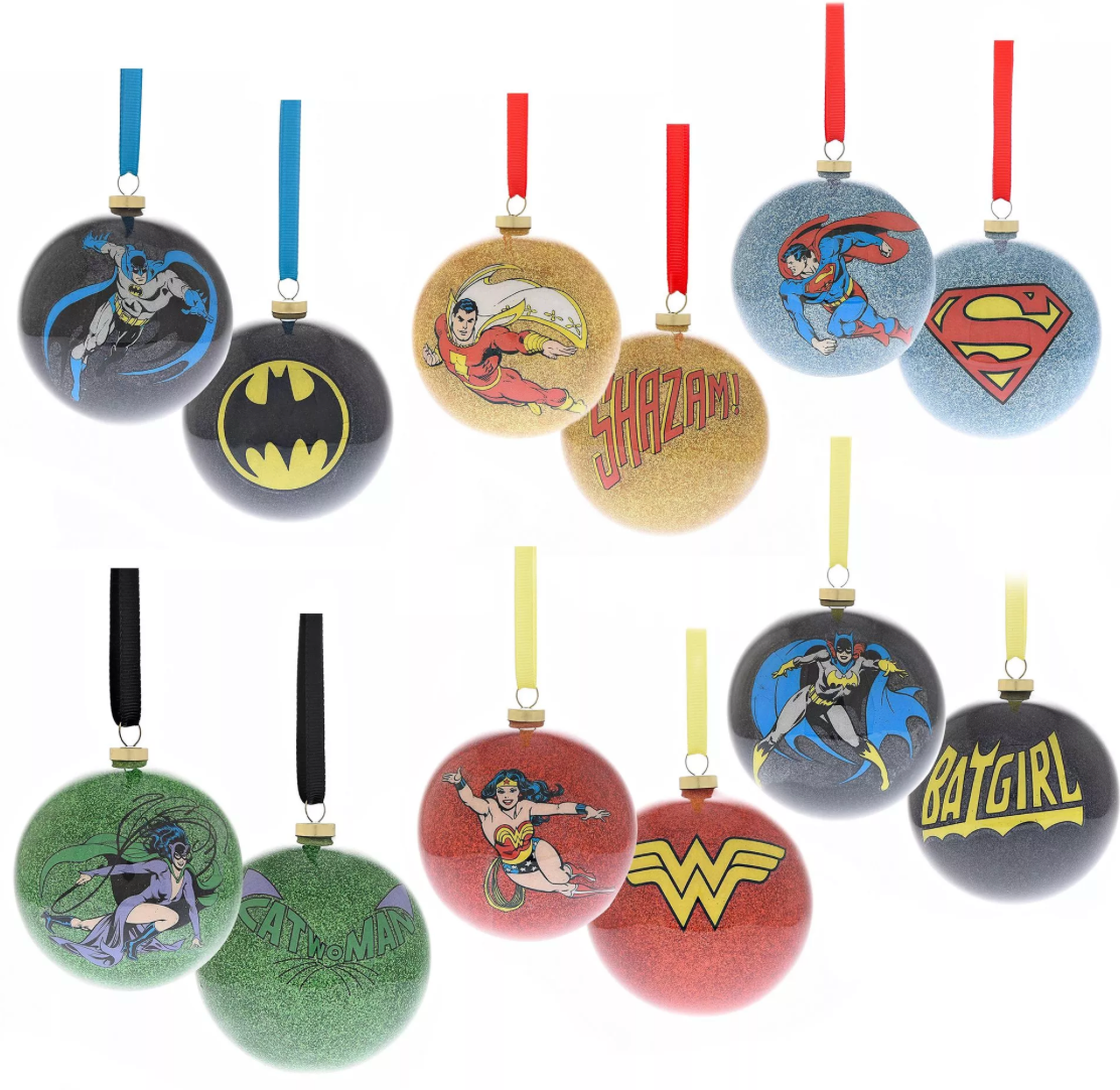 UUTUUS TULOSSA VARASTOON DC Comics joulukuusenkoristeet 6 kpl
