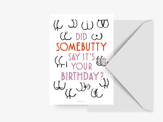 Postikortti, Somebutty Birthday