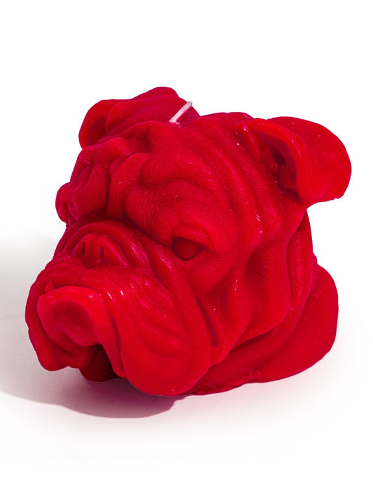 Bulldog - kynttilä pinkki