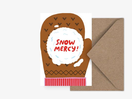 UUTUUS TULOSSA VARASTOON Joulukortti, Snow Mercy