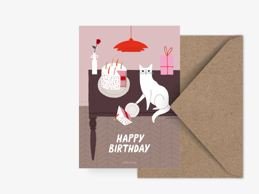 Postikortti, "Cats" Happy Birthday