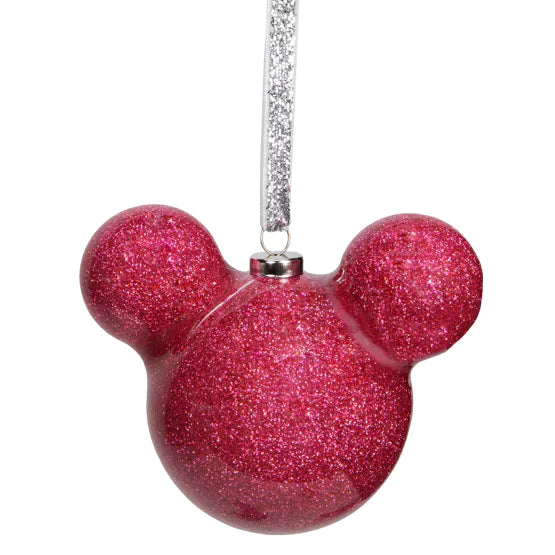 Disney Mikki Hiiri, joulukuusenkoriste pinkki/glitter