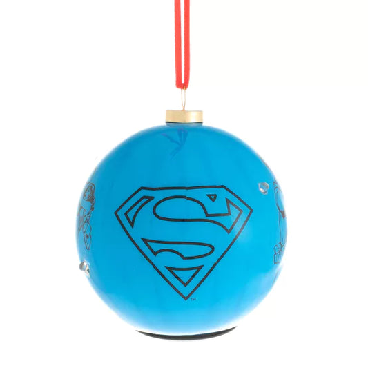 DC Superman joulukuusenkoriste LED -valolla